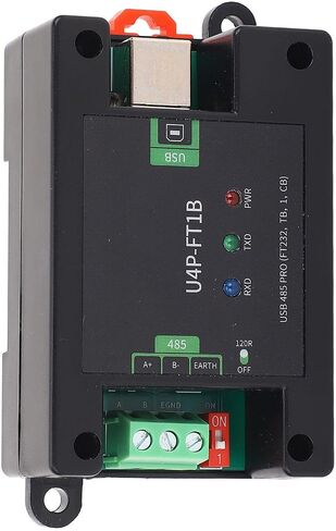 plplaaoo USB B to 485 Converter Industrial Grade High Speed Isolated Serial Port Module for Industrial Automation ABS Material with LED Indicators in Saudi Arabia