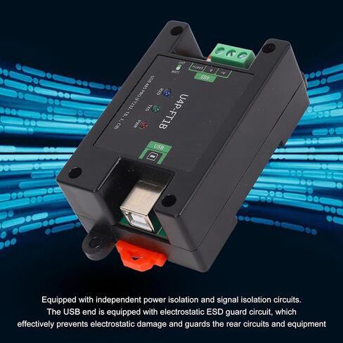 plplaaoo USB B to 485 Converter Industrial Grade High Speed Isolated Serial Port Module for Industrial Automation ABS Material with LED Indicators in Saudi Arabia