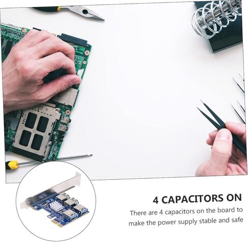 Jojofuny Pci- محول منفذ USB Hub إمداد الكمبيوتر سهل الاستخدام محول تمديد Pci Express احترافي وعملي in Kuwait