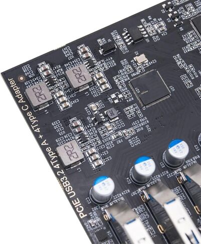 بطاقة توسيع PCIE إلى USB 3.2 بسرعة 10 جيجابت في الثانية ومنفذ 4 C ومحول اللوحة الأمامية 3.2 للتوسيع الداخلي لسطح المكتب in Kuwait
