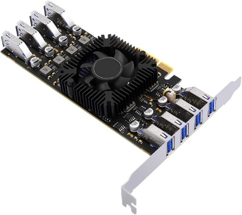 Transform Computer 5Gbps 8Port USB3.2 PCIExpress Expansion Card USB 3.2 PCIE Card Window Operating Systems Desktop USB Controller in Saudi Arabia