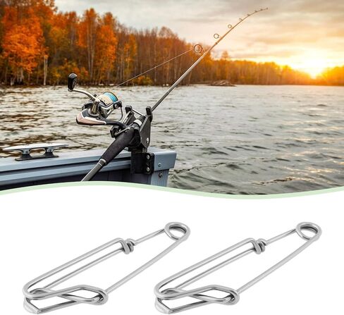 15Pcs Long Line Clips Snap Stainless Steel Tuna Clips for Long Line Fishing Floats Sharking Tuna Fishing Crabbing Shrimping in Saudi Arabia