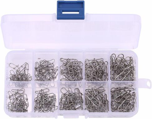 200pcs Carp Fishing Snap Pin Connector, Stainless Steel Bass Fishing Links for Carp Fishing Enthusiasts in Saudi Arabia
