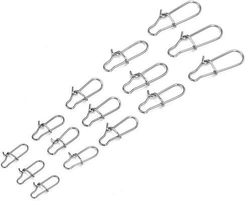 200pcs Carp Fishing Snap Pin Connector, Stainless Steel Bass Fishing Links for Carp Fishing Enthusiasts in Saudi Arabia