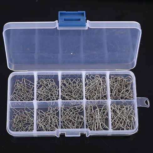 200pcs Carp Fishing Snap Pin Connector, Stainless Steel Bass Fishing Links for Carp Fishing Enthusiasts in Saudi Arabia