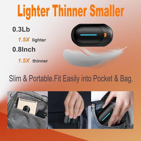Hand Warmers Rechargeable 2 Pack,Electric Hand Warmer 6000 mAh Battery,20Hrs Long Heating Portable Pocket Size Heater,Gift for Christmas,Hunting,Skiing,Hiking,Camping in Saudi Arabia