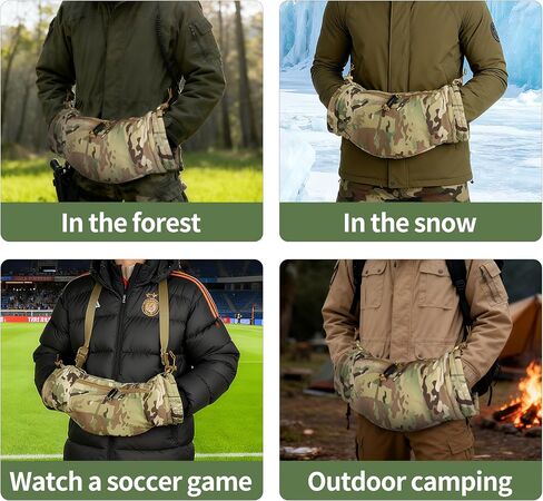 Tactical Hand Warmer Pouch, Youth Football Hand Warmers, Portable Drop Hanger Waist Handwarmer Pouch in Saudi Arabia