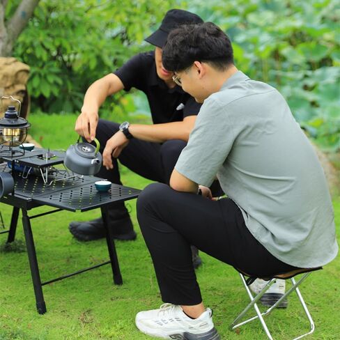 Hangbag Folding Chair for Camping, Portable Folding Stool, Outdoor Collapsible Camping Chairs, Brown in Saudi Arabia