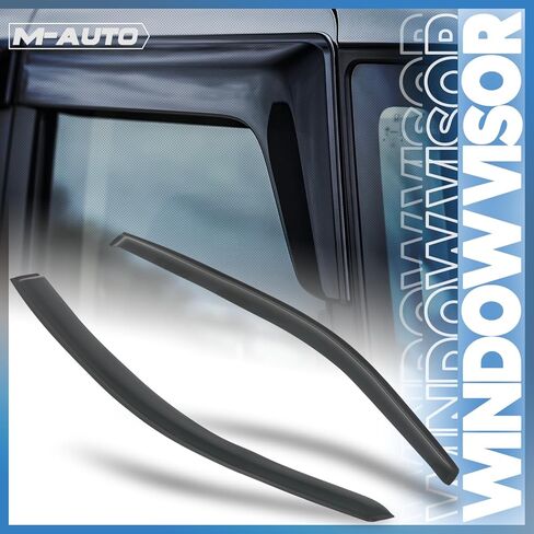 M-Auuto Window Bossor الظل المتوافق مع 88-99 Chevy/GMC C1500/C2500/C3500/K1500/K2500/K3500 CAB الموسعة ، وحراس المطر على الشريط ، 4 أجزاء. in Saudi Arabia
