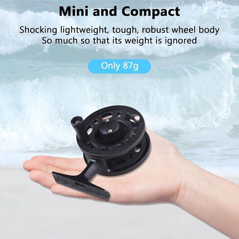 Fly Fishing Reel, Plastic Front Fishing Wheel for Freshwater Saltwater, with a Force Unloading Adjustment Knob and Adjustable Reel in Saudi Arabia