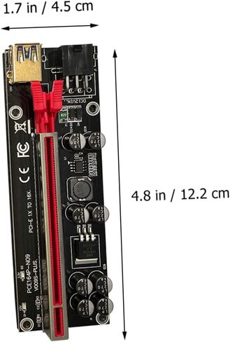 jojofuny 6 مجموعات Pci-e Riser محول بطاقة إلى Gpu تمديد كابل USB بطاقة الرسومات موصل نقل البيانات مستقرة للتعدين والبناء in Kuwait