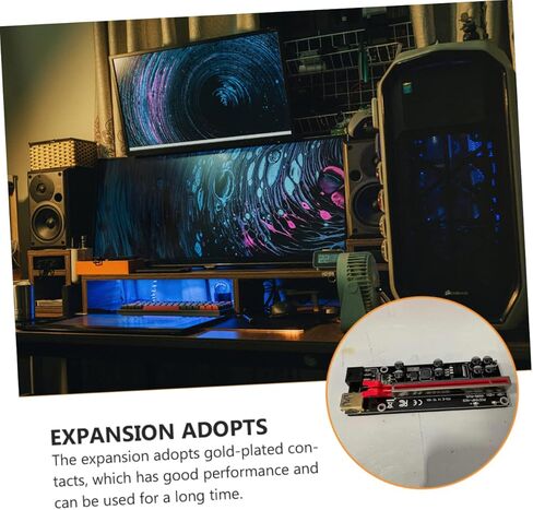6 مجموعات من بطاقة محول Pci-e إلى Extender Riser مع USB عالي السرعة لنقل البيانات، تصميم بإبزيم ثابت لاتصال Gpu المستقر، مجموعة شرائح احترافية لتحسين الأداء in Kuwait
