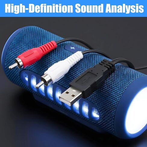 USB to RCA Adapter, 59 Inch USB Male to 2 RCA Male Audio Cable Converter Left Right Audio Channel Cable for Most DVD Player Power Amplifier Laptop PC Television AV Adapter Cord in Kuwait