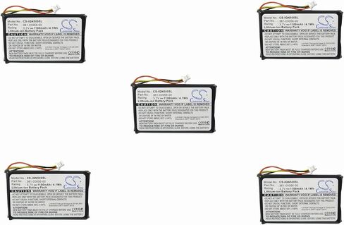 (5 عبوات) بطارية XSP للغارمين Nuvi 30 Nuvi 50 Nuvi 50LM Nuvi 55LM Nuvi 55LMT Nuvi 55 Drive 51LMT-S Drive 51LMT PN 361-00056-00 361-00056-50 in Saudi Arabia