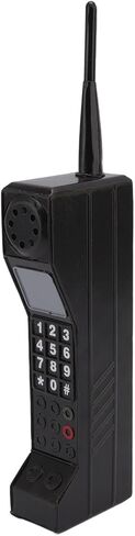 Pilipane Retro Brick Cell Phone Ornament, 80s 90s Vintage Brick Mobile Phone Model Halloween Party Decorations Old Fashioned Cell Phone Model Photography Props Home Living Room (Black) in Saudi Arabia