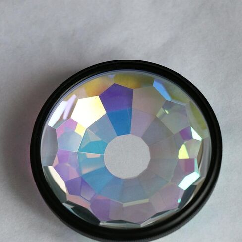 Professional Kaleidoscope Camera Lens Filter, Crystal Glass Prism, Multi-Refraction Special Effects Photography Filter with Colorful Optical Patterns (77) in Saudi Arabia