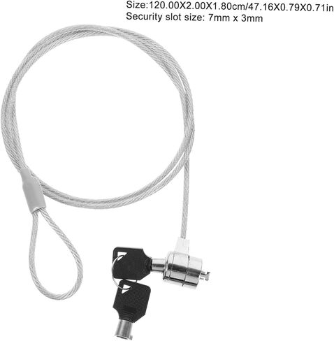 Laptop Lock Security Cable Kit 2 Sets Keyed Locks for Tablets and Monitors Portable Anti-Theft Locking System Security Hardware in Saudi Arabia