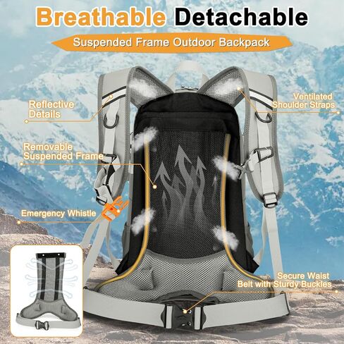 OLEMA Hiking Backpack, 25L Lightweight Travel Backpacks,Camping Daypack for Outdoor Sports,Lightweight Travel Camping Backpack for Men Women in Saudi Arabia