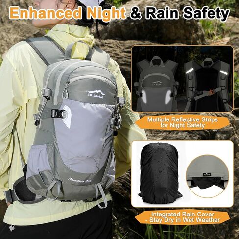 OLEMA Hiking Backpack, 25L Lightweight Travel Backpacks,Camping Daypack for Outdoor Sports,Lightweight Travel Camping Backpack for Men Women in Saudi Arabia