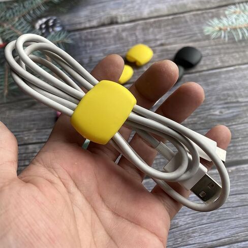 10 PCS Mixed Color Cable Organizer Buckle: New strap design for data cables and charging cables, perfect for carrying multifunctional roll storage when traveling in Saudi Arabia