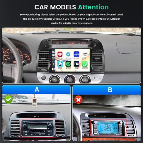2+32G Android 11 ستيريو سيارة لراديو تويوتا كامري 2000-2006 مع Carplay لاسلكي Android Auto، شاشة لمس سعوية 9 بوصة، مستقبل صوت السيارة يدعم HiFi WiFi GPS Navigation SWC، كاميرا احتياطية + ميكروفون in Saudi Arabia