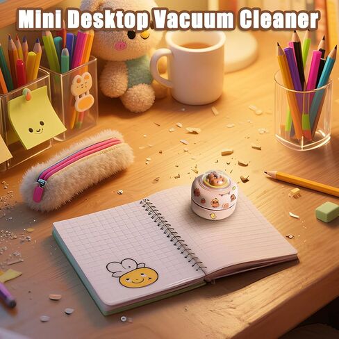 Desktop Vacuum,Capybara Small Desk Vacuum Cleaner | Pocket Handheld Duster for Computer Office Table Dorm Auto Vehicle Car Interior Keyboard Cleaning in Saudi Arabia