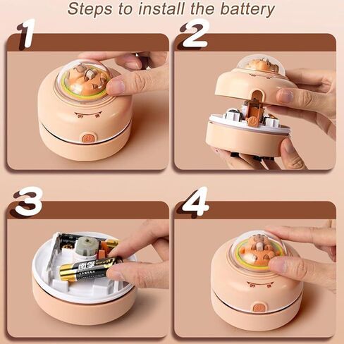 Desktop Vacuum,Capybara Small Desk Vacuum Cleaner | Pocket Handheld Duster for Computer Office Table Dorm Auto Vehicle Car Interior Keyboard Cleaning in Saudi Arabia