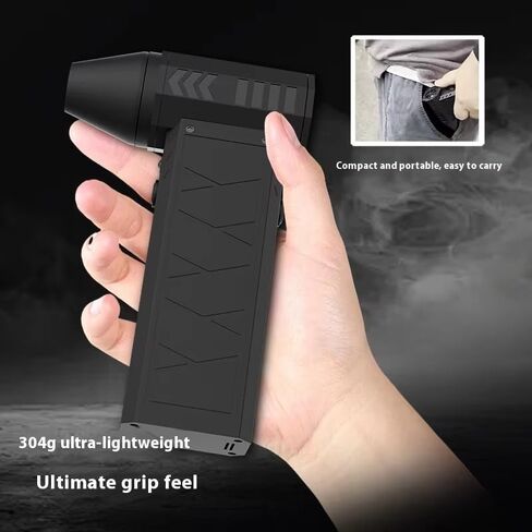Electric Air Duster, 130000RPM Powerful Compressed Air Duster,4-Speed Adjustable Mini Blower with LED Light, Rechargeable Duster Blower for Computer, Keyboard, Car, Home Cleaning in Saudi Arabia