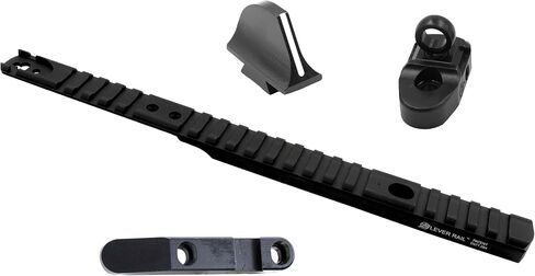 XS SIGHTS Marlin Optic Mounts وحلقة الشبح، تناسب Marlin Lever Carbines، سهلة التركيب Picatinny Rail وحلقة الشبح مع عمود أمامي مخطط أبيض (Marlin 1894، 1895، 336، 308MX، 30AS، 336 35 Rem) in Kuwait