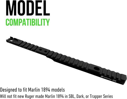 XS SIGHTS Marlin Optic Mounts وحلقة الشبح، تناسب Marlin Lever Carbines، سهلة التركيب Picatinny Rail وحلقة الشبح مع عمود أمامي مخطط أبيض (Marlin 1894، 1895، 336، 308MX، 30AS، 336 35 Rem) in Kuwait