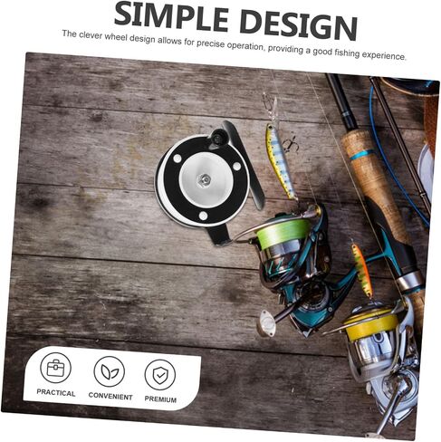 بكرة الصيد من Toyvian Fly Fishing Reel من البلاستيك خفيف الوزن لصيد الأسماك البحرية لسهولة الإمساك والتصميم in Saudi Arabia