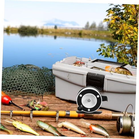 بكرة الصيد من Toyvian Fly Fishing Reel من البلاستيك خفيف الوزن لصيد الأسماك البحرية لسهولة الإمساك والتصميم in Saudi Arabia