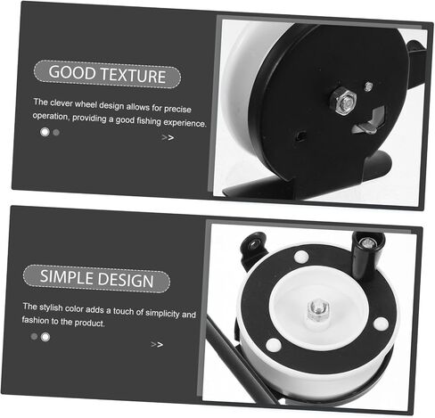 بكرة الصيد من Toyvian Fly Fishing Reel من البلاستيك خفيف الوزن لصيد الأسماك البحرية لسهولة الإمساك والتصميم in Saudi Arabia