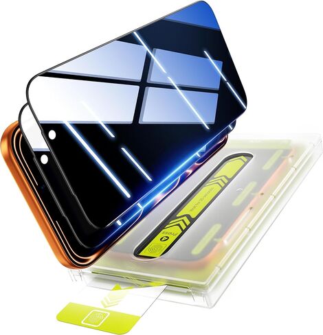 واقي شاشة للخصوصية WSKEN لهاتف iPhone 17 Pro Max - [25 درجة مضاد للتجسس] [إزالة الغبار التلقائي] [زجاج مقسى 9H+] حافظة سهلة التركيب مقاومة للكسر بدرجة عسكرية 12 قدم، عبوتان in Saudi Arabia