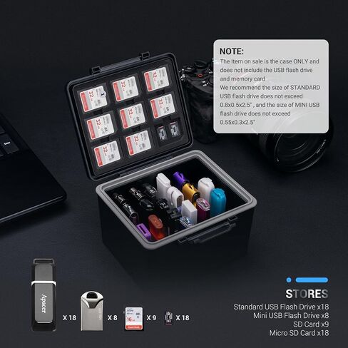 Traceable 45 Slots Memory Card Case+53 Slots USB and SD Card Case in Saudi Arabia