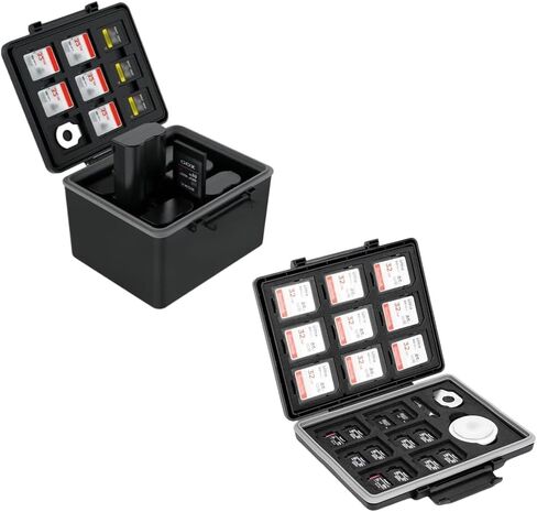 Traceable 45 Slots Memory Card Case+LP-E6 Camera Battery Memory Card Case in Saudi Arabia