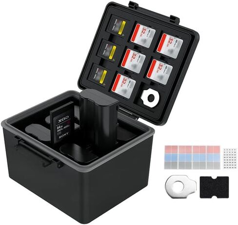 Traceable 45 Slots Memory Card Case+LP-E6 Camera Battery Memory Card Case in Saudi Arabia
