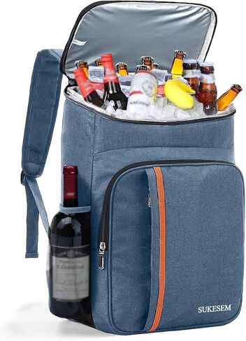 Cooler Backpack - 45 Can Insulated Soft Cooler Lunch Bag for Camping, Beach, Hiking & Shopping for Men and Women(Black) in Saudi Arabia