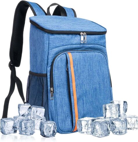 Cooler Backpack - 45 Can Insulated Soft Cooler Lunch Bag for Camping, Beach, Hiking & Shopping for Men and Women(Black) in Saudi Arabia