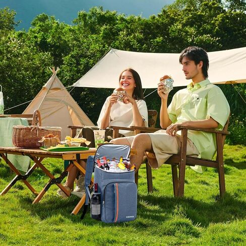 Cooler Backpack - 45 Can Insulated Soft Cooler Lunch Bag for Camping, Beach, Hiking & Shopping for Men and Women(Black) in Saudi Arabia