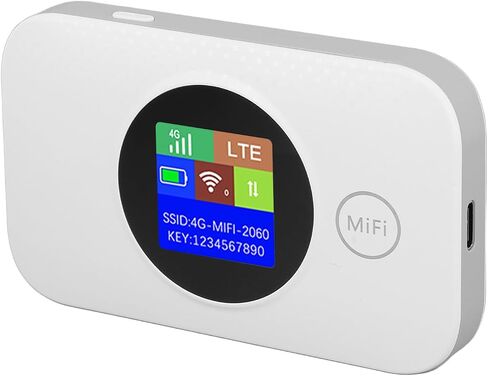 Dpofirs Portable Mobile Hotspot, ABS Stable Lightweight 2.4G 4G Mobile Hotspot for Office (European Version) in Saudi Arabia