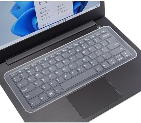 15.6" Universal Silicone Laptop Keyboard Protector | Laptop Keyguard Cover | Keyboard Dust Cover | Waterproof & Dust-Proof Protective Skin (36.5 x 13.5 cm) in Saudi Arabia