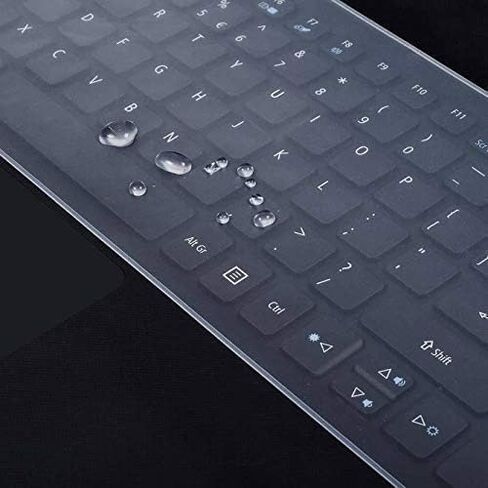 15.6" Universal Silicone Laptop Keyboard Protector | Laptop Keyguard Cover | Keyboard Dust Cover | Waterproof & Dust-Proof Protective Skin (36.5 x 13.5 cm) in Saudi Arabia