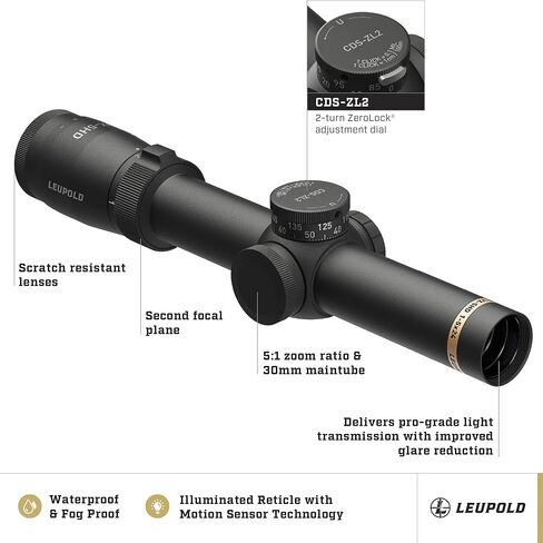 Leupold VX-5HD 1-5x24 (30mm) CDS-ZL2 Illum. FireDot Duplex Reticle Riflescope in Saudi Arabia