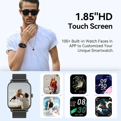 Smart Watch for Men Women Fitness: Running Make Answer Call Digital Mens Watches Waterproof Smartwatch for Android Phone iPhone Samsung Compatible Pedometer Step Tracker Sleep SpO2 Heart Rate Monitor in Saudi Arabia