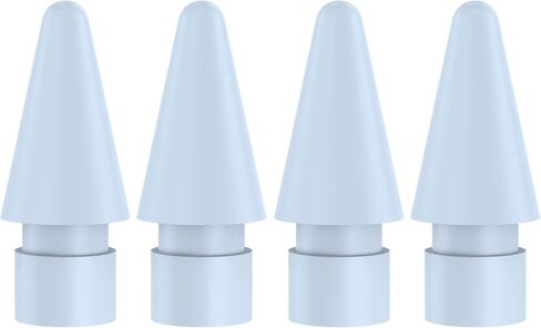 4 قطع من رؤوس الاستبدال الملونة المتوافقة مع قلم Apple الجيل الثاني والجيل الأول وقلم Apple Pencil Pro وقلم USB-C مثل مناقير (أبيض/وردي/أرجواني/أزرق) in Kuwait