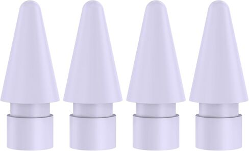 4 قطع من رؤوس الاستبدال الملونة المتوافقة مع قلم Apple الجيل الثاني والجيل الأول وقلم Apple Pencil Pro وقلم USB-C مثل مناقير (أبيض/وردي/أرجواني/أزرق) in Kuwait