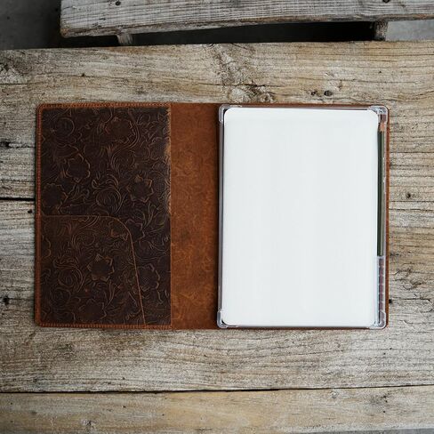JJNUSA Genuine Leather Folio case with Pen Holder for Remarkable Paper Pro Tablet 11.8", Folio Cover for Remarkable Paper Pro Cover case Birthday Gift for Him in Saudi Arabia