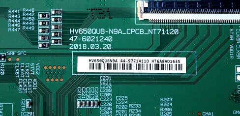 Generic Control Board 44-97714110 (HV650QUBN9A) for Vizio D65x-G4 in Kuwait