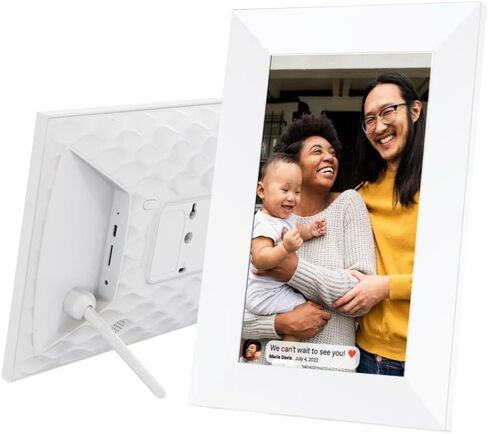 ONN 10.1" Digital Picture Frame Frameo WiFi Photo Transfer 16 GB Memory, Touch Screen (1280x800), Compatible for Both iOS and Android Devices. 100147212 (Renewed) in Saudi Arabia